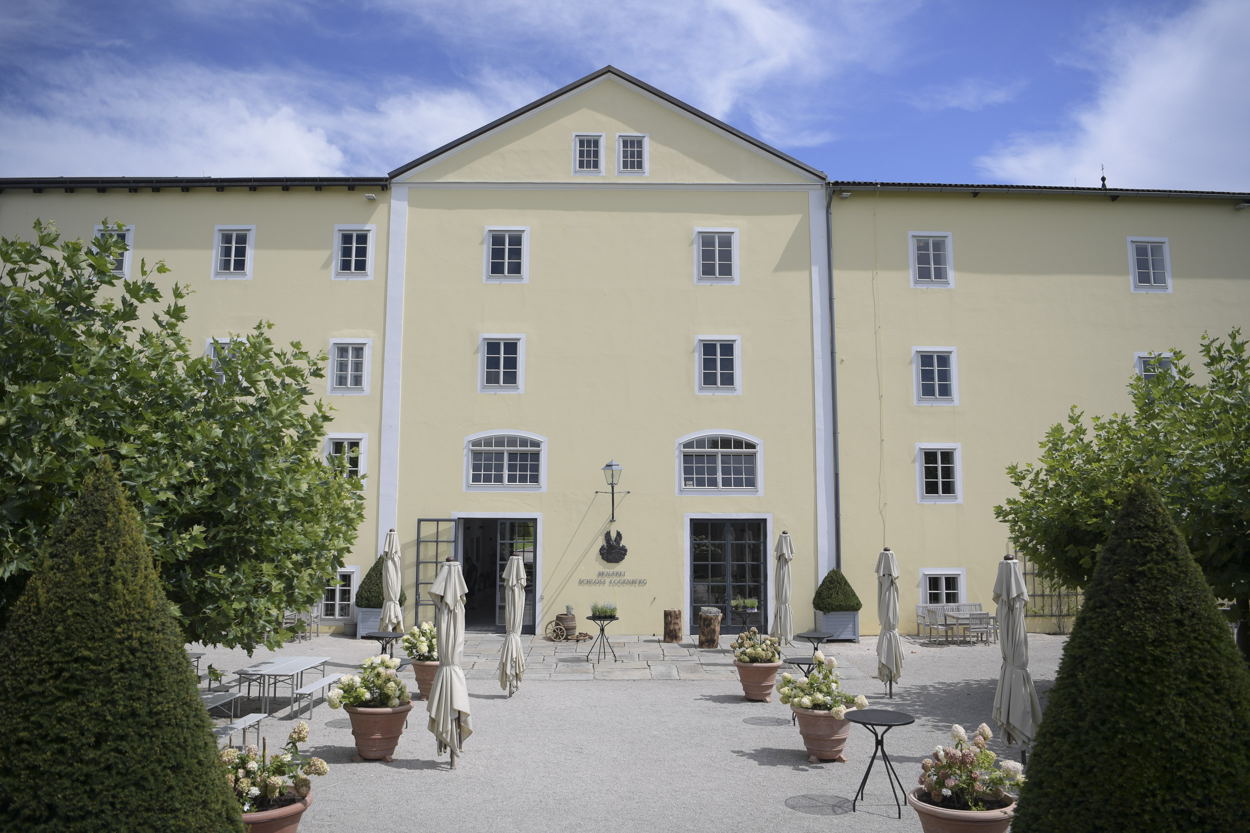 Garten der Brauerei Eggenberg