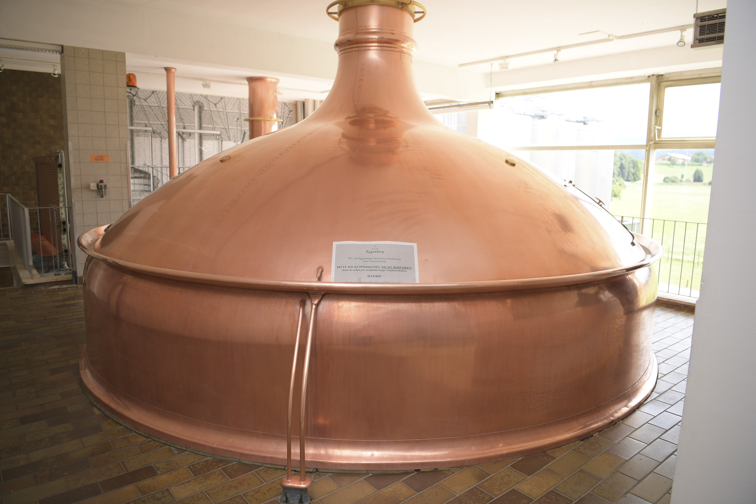 Bier-Kupferkessel der Brauerei Eggenberg