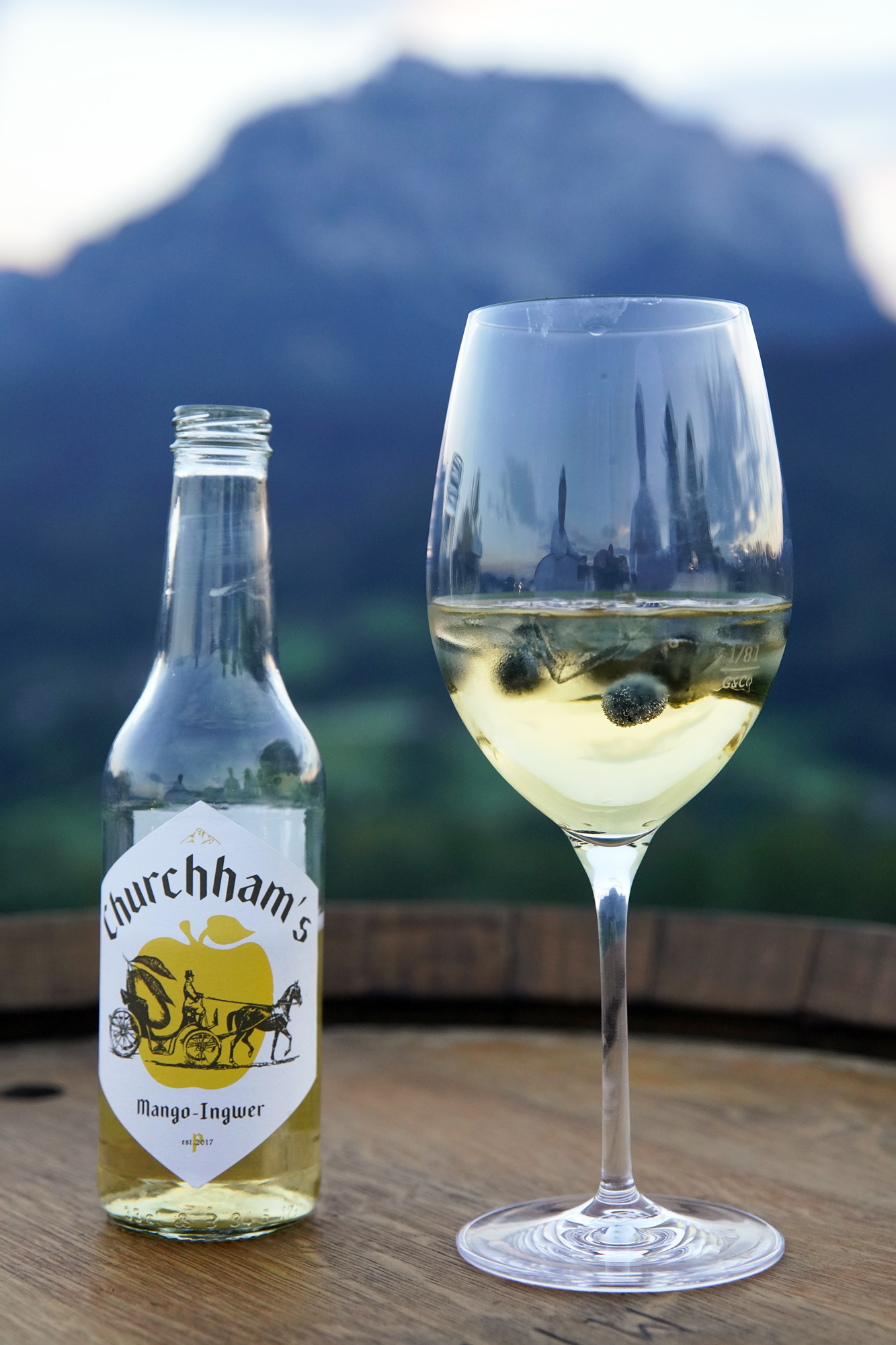 Churchhams Cider im Glas