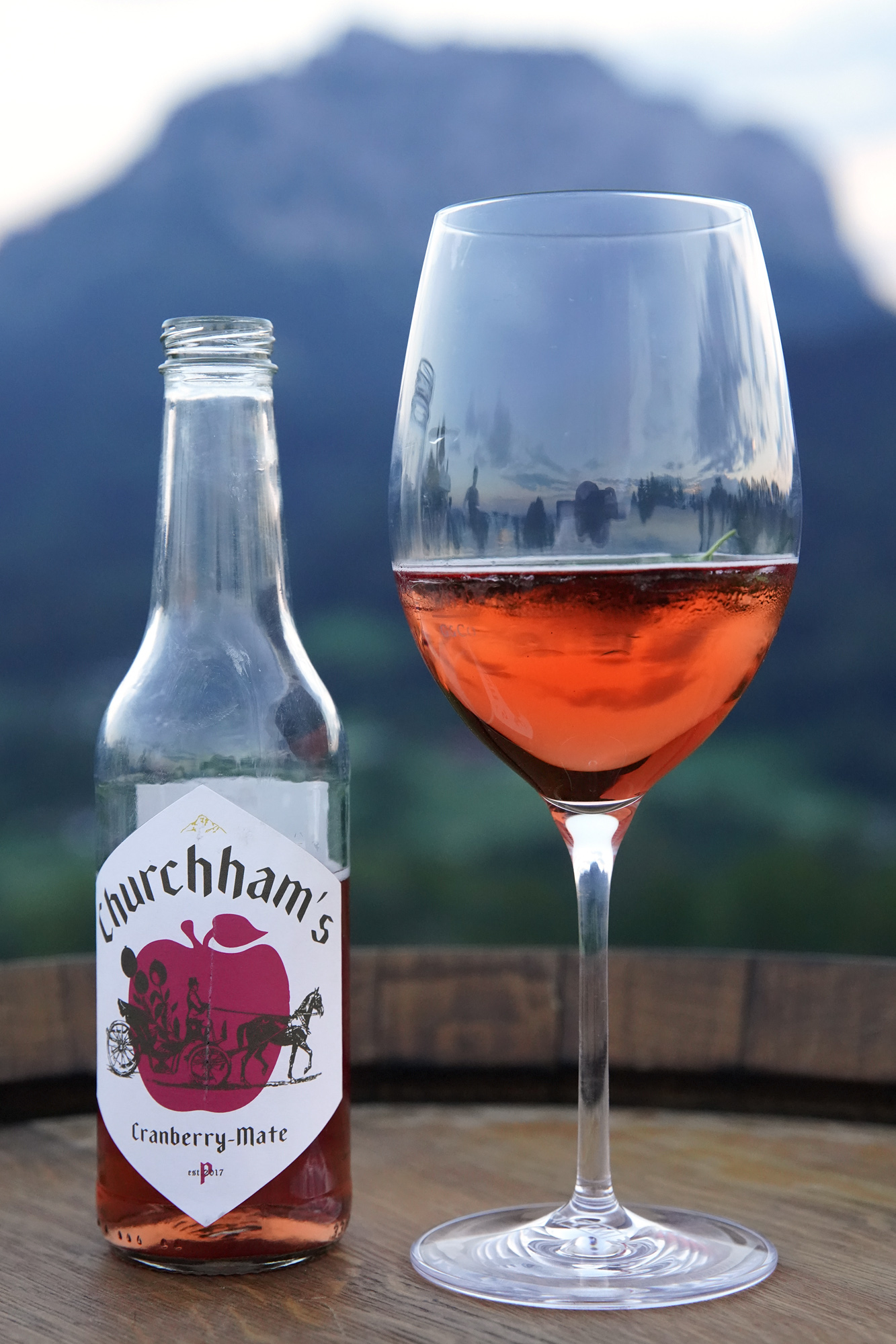 Churchhams Cider in rot