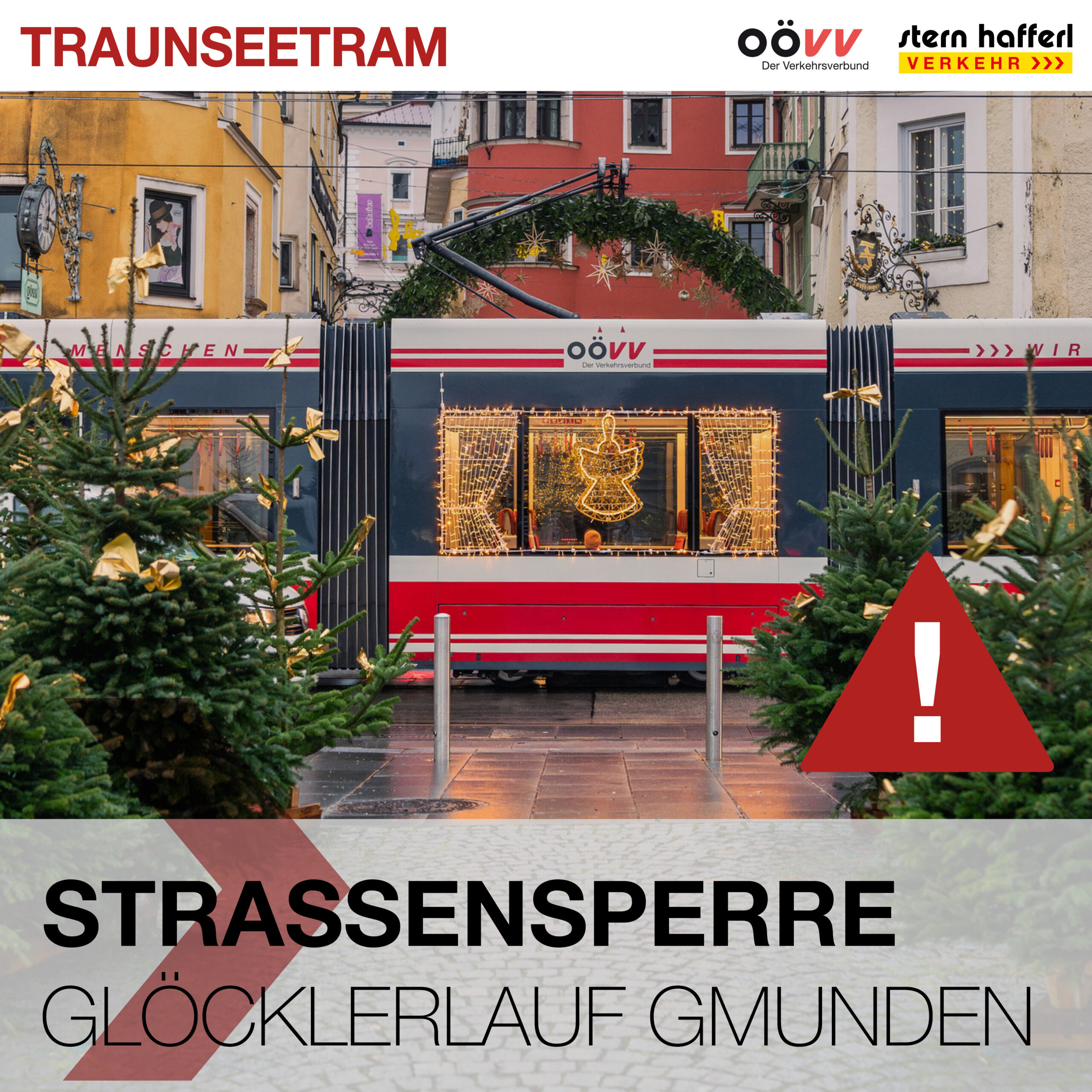 Straßensperre Glöcklerlauf Gmunden