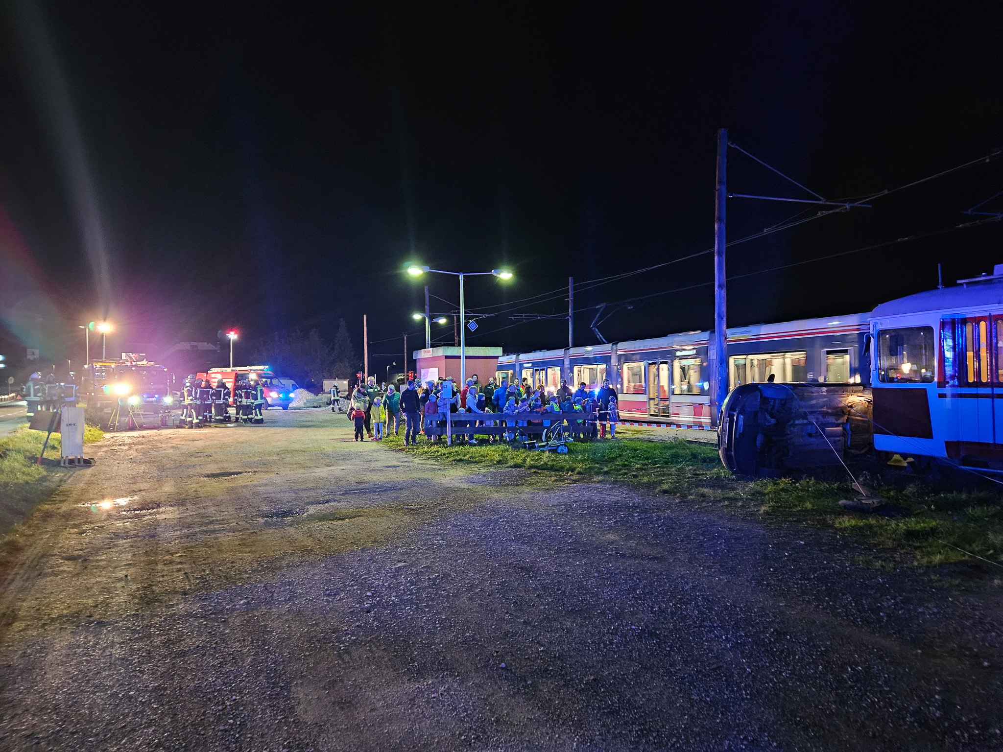 Bild von Einsatzübung auf der Traunseetram