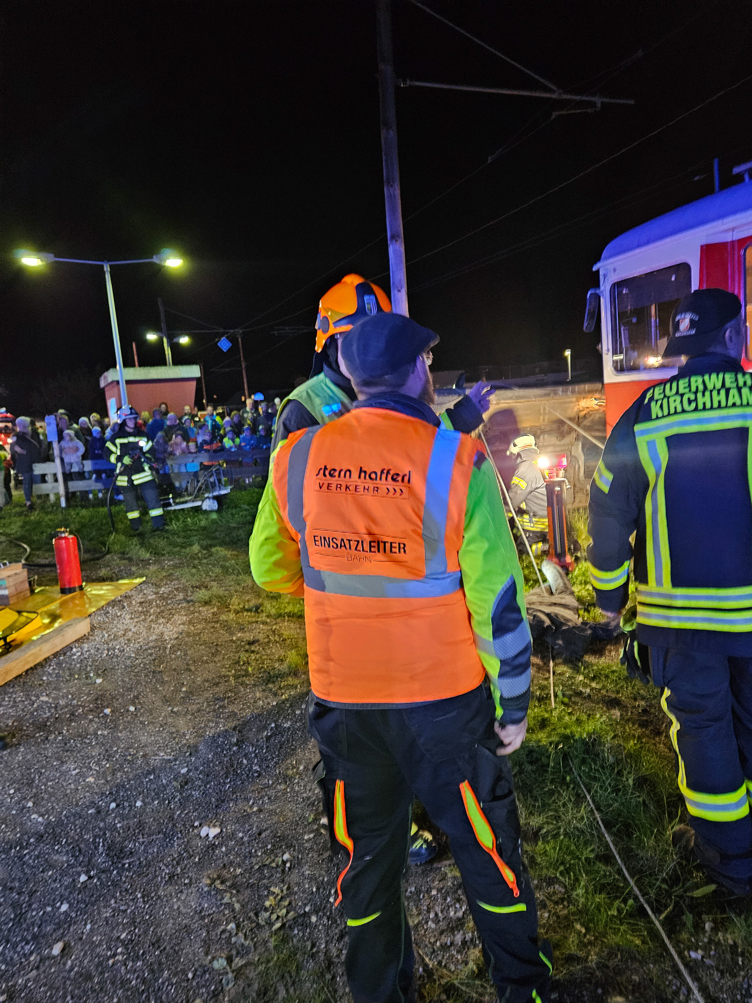 Bild von Einsatzübung auf der Traunseetram