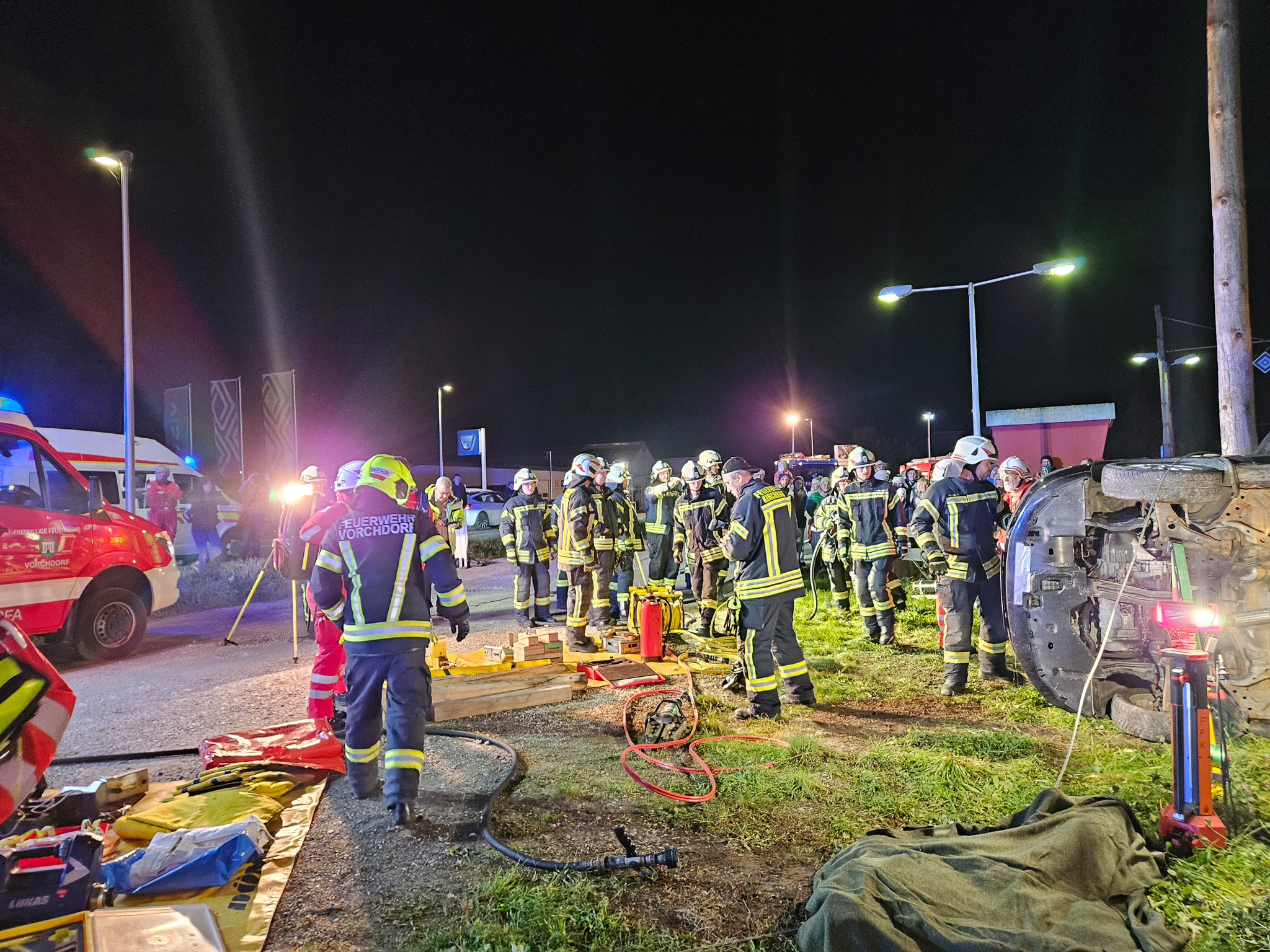 Bild von Einsatzübung auf der Traunseetram