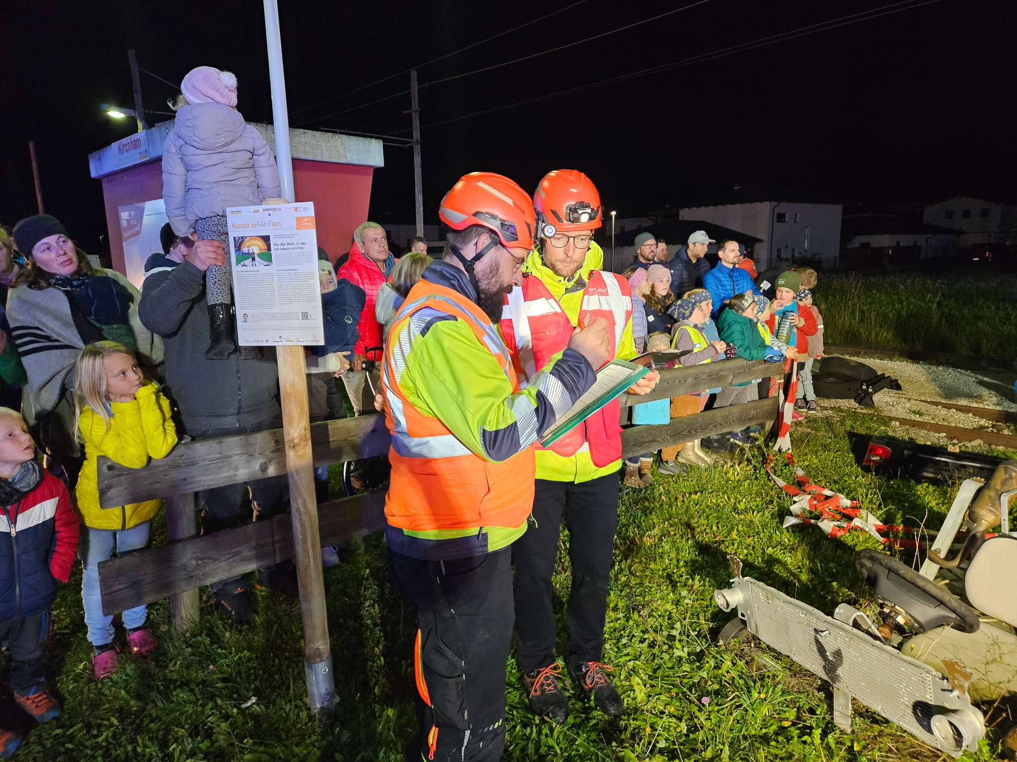 Bild von Einsatzübung auf der Traunseetram