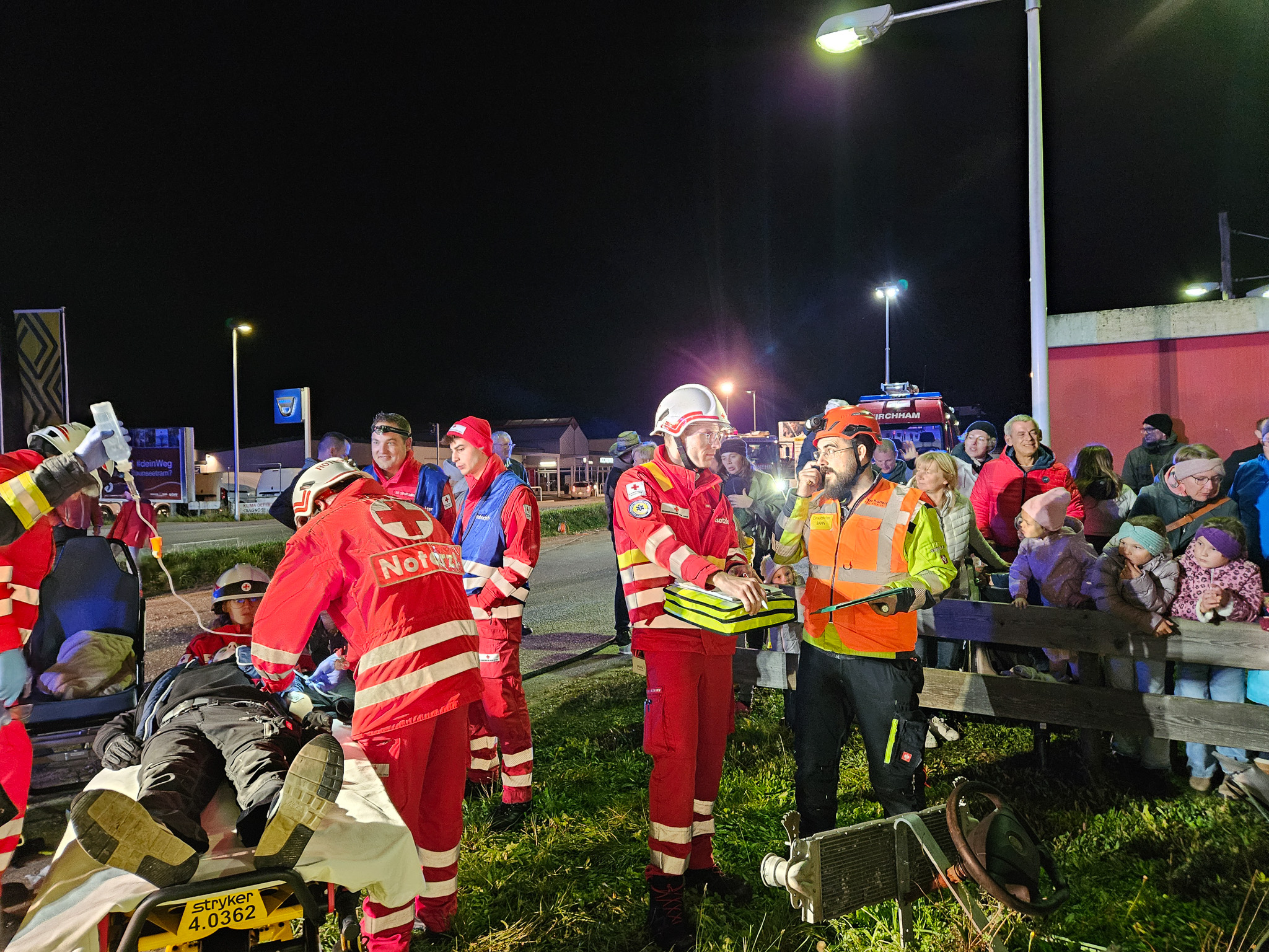Bild von Einsatzübung auf der Traunseetram