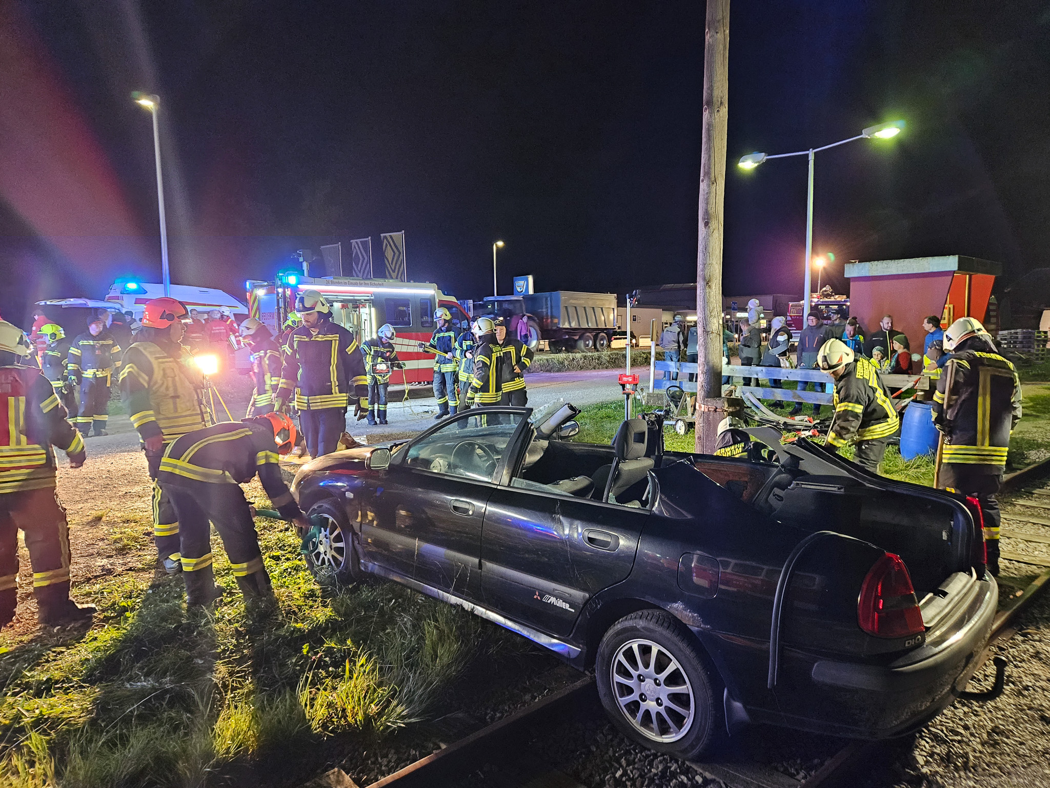 Bild von Einsatzübung auf der Traunseetram