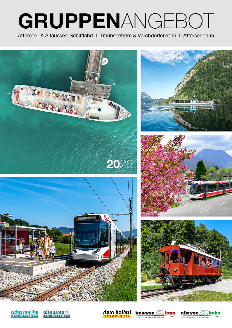 Titelblatt Gruppenangebot Verkehr & Schifffahrt 2026
